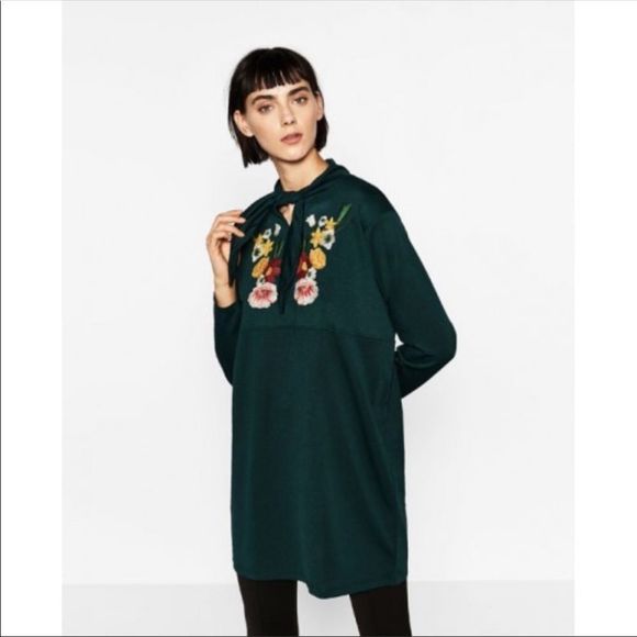 Zara Dresses & Skirts - Zara W&B Collection Embroidered Shift Dress